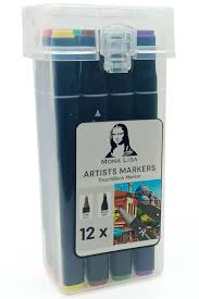 Mona Lisa Touchblack Çift Uçlu Marker Kalem 12 Renk Tm1-12
